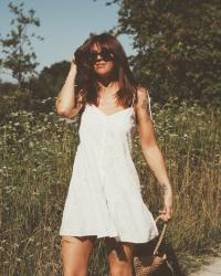 The little white lace dress