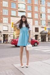 60's blue Dress 