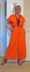 Bigass Weekend Wrap-Up: Orange Jumpsuit; Velvet Floral; Masses of Cat Pics and Shopping