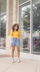 Trendy Thursday LinkUp + How to Style a Denim Skirt