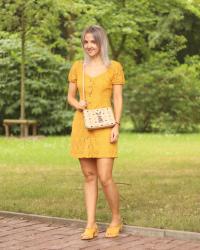 Abercrombie yellow dress