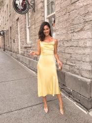 Summer must haves: a little yellow dress & your fave Nubra