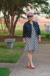 Chevron Striped Dress & Link-Up