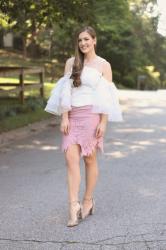 Pink Leafy Skirt