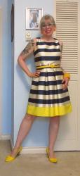 Striped Jammy Dress and Yellow