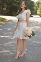 Belted Eyelet Dress