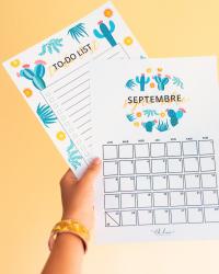 CALENDRIER SEPTEMBRE À IMPRIMER + kit d’organisation