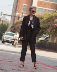 classic black blazer with a twist