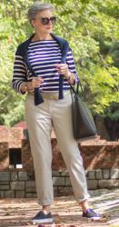 classic stripes and chinos