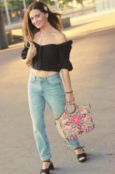 Con jeans y top