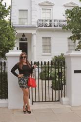 Posing at the Parent Trap House