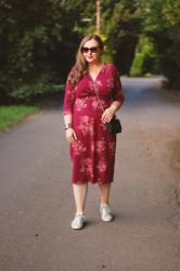 Floral Jersey Dress Outfit