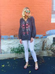 How to Transition a Boho Top to Fall