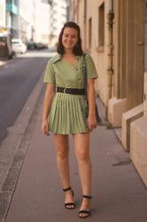 Robe verte style Rouje