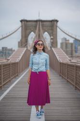 Birthday gal in New York city