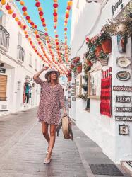 LOOK PREMAMÁ: vestido corto de flores