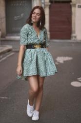 Robe Frida (Make My Lemonade) version vert et blanc