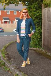 Adding Rainbow Brights to Good Old Double Denim #iwillwearwhatilike