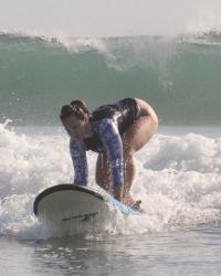 Catching Waves on Legian Beach