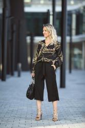Outfit: Sommer Styling mit Culottes und Modetrends Herbst 2019.
