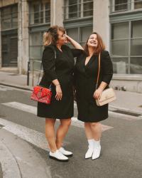 Bridesmaids in black