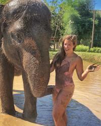 Elephant Mud Fun in Bali