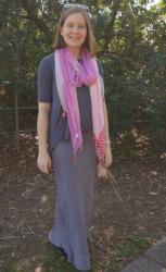 Weekday Wear Linkup! Striped Maxi Skirts With Printed Scarves and Slouchy Tees, Rebecca Minkoff Darren Bag