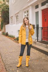 Larkins in Yellow Rain Coats