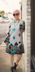 Geometric Print Dress