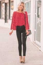 Pretty Red Blouse