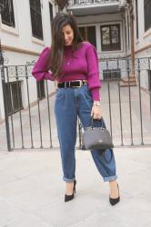 ¿Cómo combinar pantalón slouchy? 