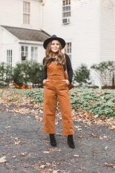 the cutest little fall overalls I’ve ever seen.