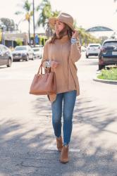 Camel Poncho + Life Updates