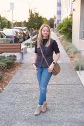 Fall Essentials: Neutral Ankle Boots & Crossbody Bag