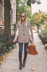 Scalloped Plaid Cape + Huge Talbots Sale