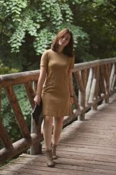 La petite robe beige d’hiver