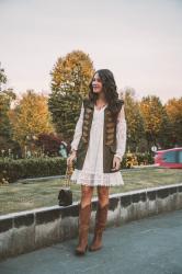 WHITE DRESSES IN AUTUMN