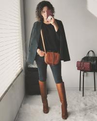 Popping Neutrals – Cognac and Black