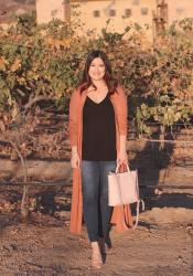 How To Style A Long Duster Cardigan For Petites (Part 1)