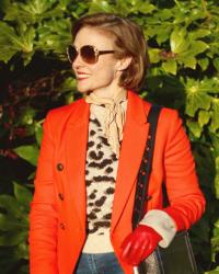 How to Copy a Street Style Outfit in REAL life * Red and Leopard