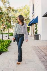 70s Inspired Outfit: Bell Sleeve Top