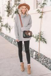 Oversized Sweater Outfit + Sale Boots