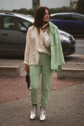 Le pantalon vichy vert