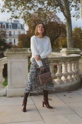 Tendance : l'imprimé zèbre ! Mon look cosy & féminin