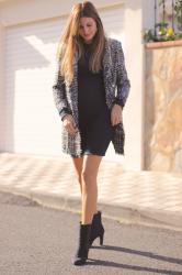 Navy knitted Dress