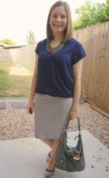 Weekday Wear Linkup: Wrap Tops and Pencil Skirts With Balenciaga Day Bags