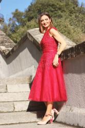 Vestido rojo de evento de Babyonline