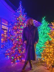 Vintage Coat & OTK Boots: Phipps Conservatory Christmas Light Show