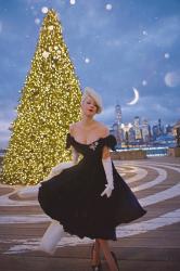 Blue Christmas || TPDC Blue Velvet Tilly Dress