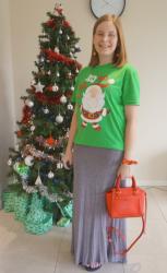 Weekday Wear Linkup! What I Wore For Christmas - Casual and Dressy With Gold Earrings